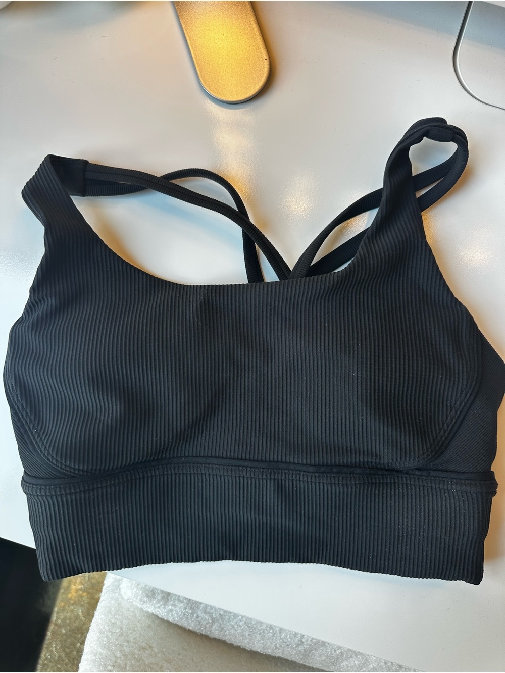 Lululemon Energy Longline Bra Ribbed